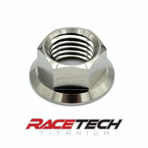 RT61064-N0, Titanium M10x1.25 Hex Flange Nut