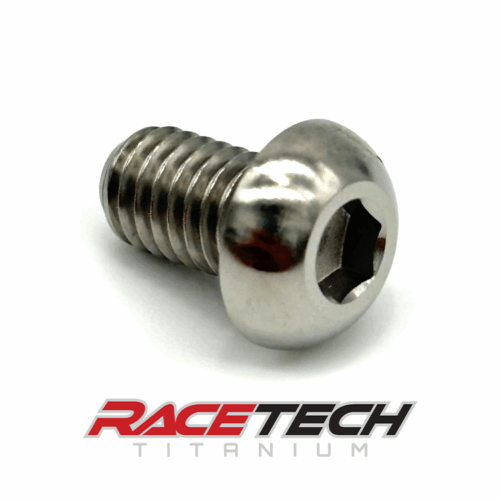 RT60612-0, Titanium M6x10 Button Head Bolt