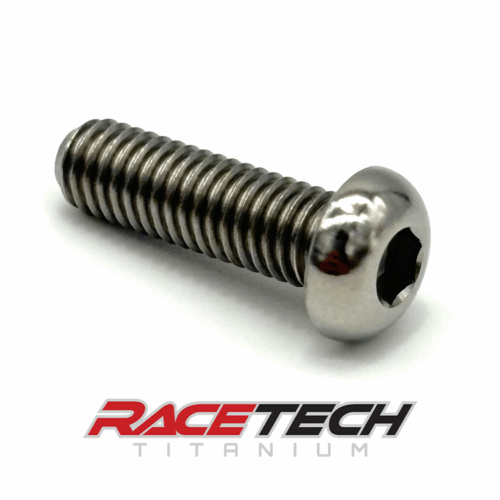 RT60614-0, Titanium M6x20 Button Head Bolt
