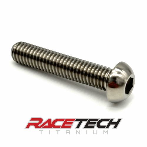RT60616-0, Titanium M6x30 Button Head Bolt