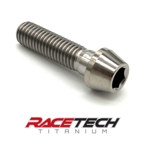 Titanium M8x1.25x30 Socket Head Cap Screw, SHCS, Tapered Socket Bolt, RT60748-0 (1)