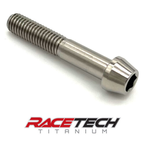 Titanium M8x1.25x45 Socket Head Cap Screw, SHCS, Tapered Socket Bolt, RT60751-0 (1)