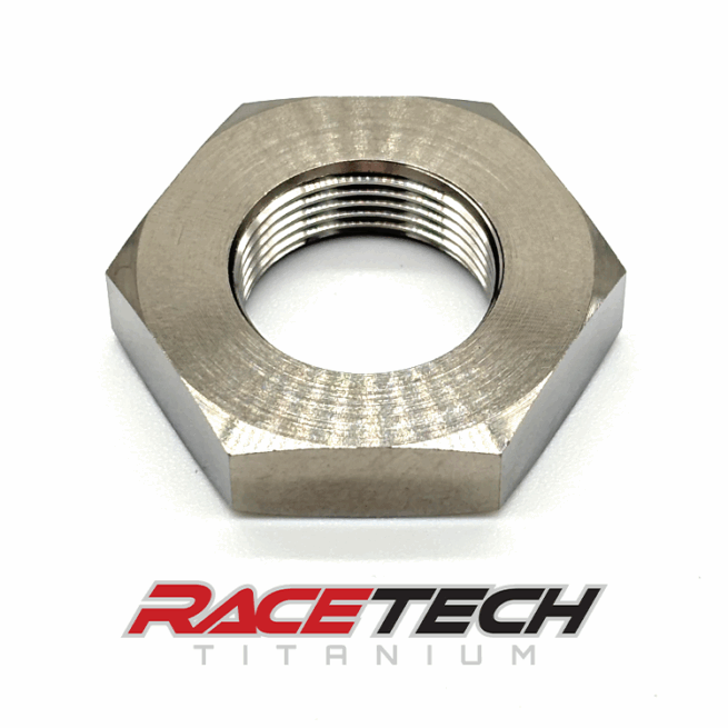 RT62108-N0, Titanium M16x1.0 Hex Jam Nut (27mm Hex)