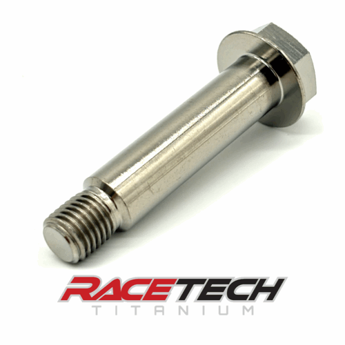 RT65025-0, Titanium M12x1.25x55 Hex Head Flange Bolt (11.8x43.25 Shoulder - M10 Threads)