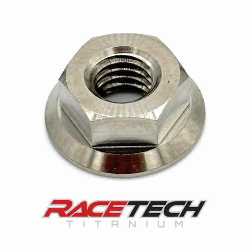 RT60583-N0, Titanium M5x0.8 Hex Flange Nut