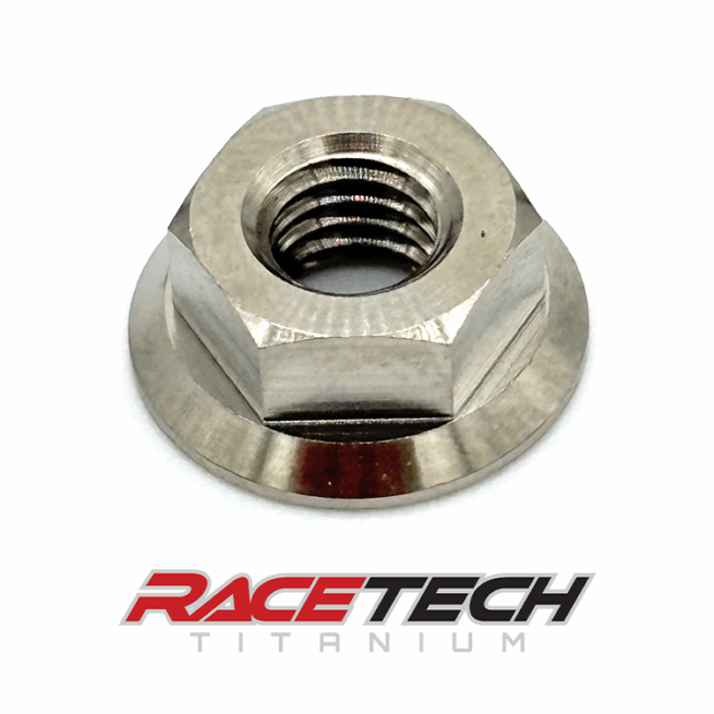 RT60583-N0, Titanium M5x0.8 Hex Flange Nut