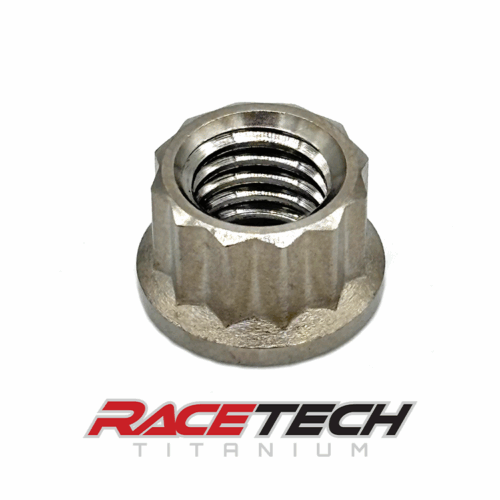 RT10654-N0, Titanium M8x1.25 12pt Flange Nut