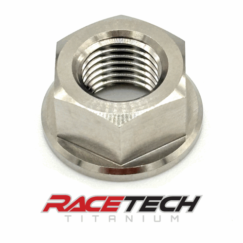RT24310-N0, Titanium 3/8-24 Hex Flange Nut