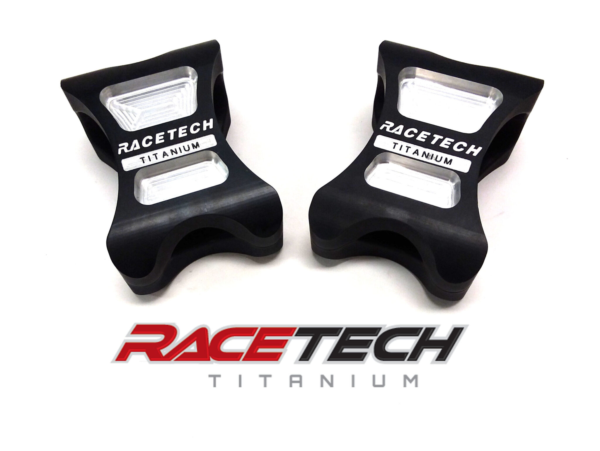 Aluminum Shock Reservoir Mounts (RZR XP1000 & XPT) RaceTech Titanium