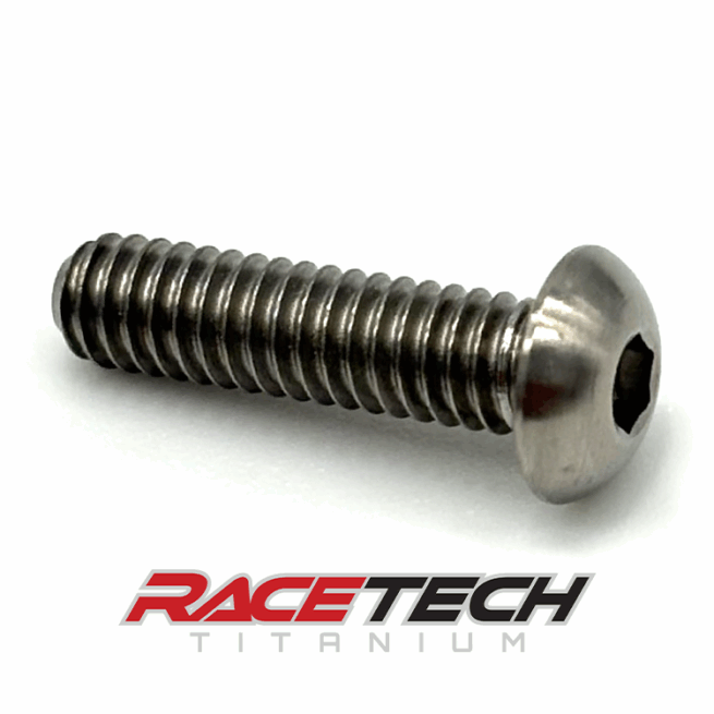 RT10299-0, Titanium 8-32 x .640" Button Head Cap Screw (BHCS)
