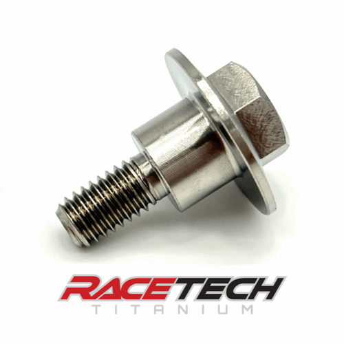 RT60881-0, Titanium M6x1.0x18 Hex Head Flange Bolt (9.9x7.35 Shoulder)