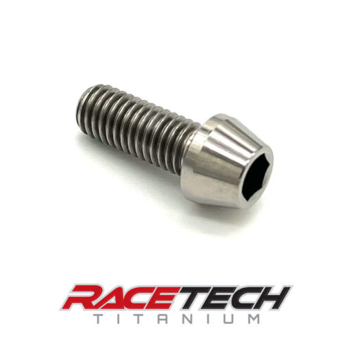 Titanium M8x1.25x20 Socket Head Cap Screw, SHCS, Tapered Socket Bolt, RT60744-0 (1)