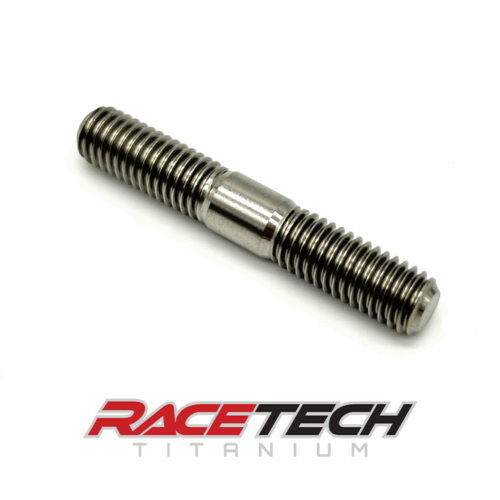 RT65422-0, Titanium M8x50mm Stud (M8x1.25x20 - M8x1.25x20)