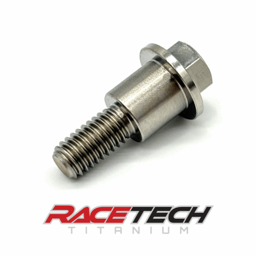 RT61087-0, Titanium M6x1.0x20 Hex Head Flange Bolt (8.9x8.5 Shoulder)