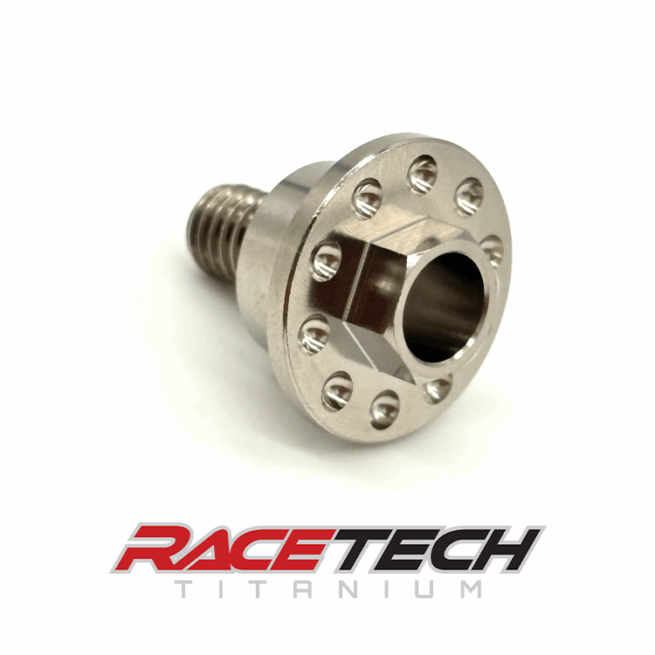 RT61508-0, Titanium M6x1.0x15 Hex Head Flange Bolt (11.9x6 Shoulder) Dimpled