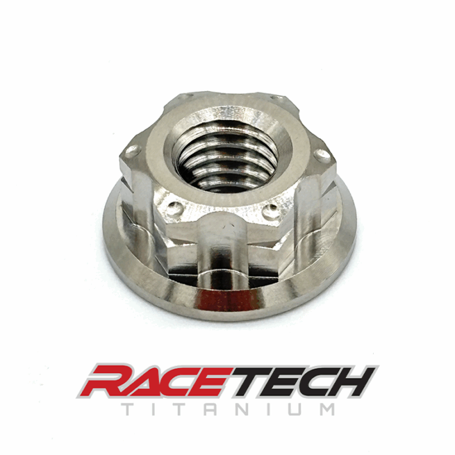 RT61217-N0, Titanium M8x1.25 Hex Flange Nut