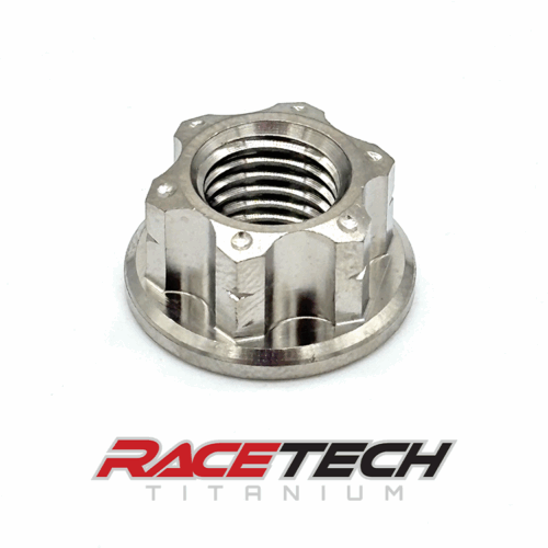 RT61219-N0, Titanium M10x1.25 Hex Flange Nut