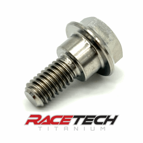 RT61618-0, Titanium M6x1.0x15.5 Hex Head Flange Bolt (8x4.55 Shoulder)
