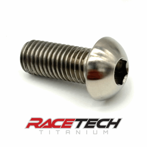 RT10459-0, Titanium 1/4-28 x 5/8" Button Head Cap Screw (BHCS)