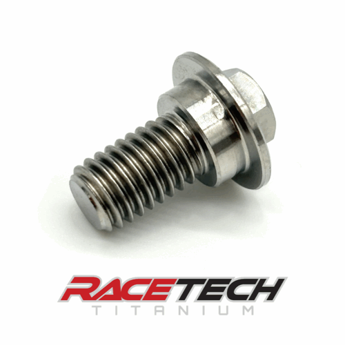 RT60518-2, Titanium M8x1.25x16 Hex Head Flange Bolt (11x3.75 Shoulder)