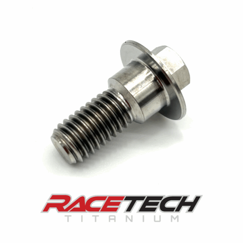 RT60585-0, Titanium M8x1.25x20 Hex Head Flange Bolt (10x6 Shoulder)