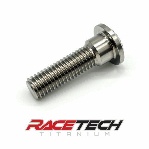 RT60586-12, Titanium M8x1.25x30 Dome Head Bolt (10x6 Shoulder) Dimpled