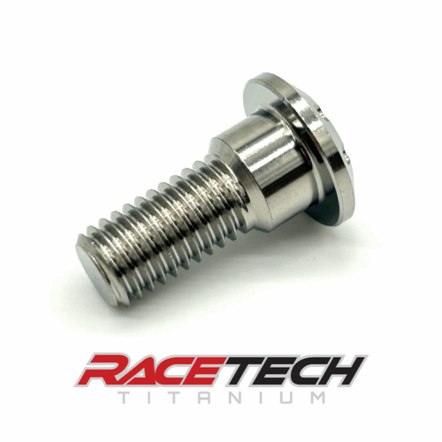 RT60586-5, Titanium M8x1.25x21 Dome Head Bolt (10x6 Shoulder) Dimpled