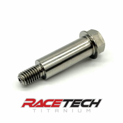 RT60594-0, Titanium M5x0.8x27.35 Hex Head Flange Bolt (7.4x19.35 Shoulder)