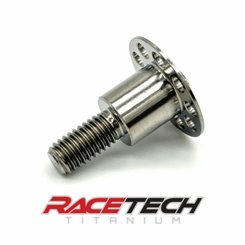 RT60608-1, Titanium M6x1.0x18 Dome Head Bolt (10x7 Shoulder) Drilled