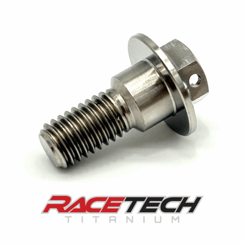 RT60648-0, Titanium M8x1.25x20 Hex Head Flange Bolt (9.9x5.5 Shoulder) Dimpled