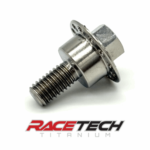 RT61506-0, Titanium M6x1.0x17 Hex Head Flange Bolt (11.6x6.15 Shoulder) Dimpled
