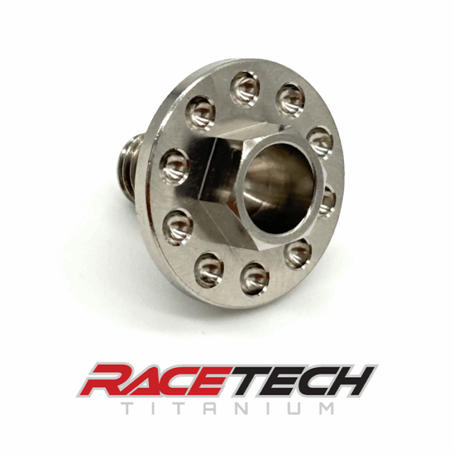 RT61511-0, RT61511-0, Titanium M6x1.0x12 Hex Head Flange Bolt (12x3 Shoulder) Dimpled