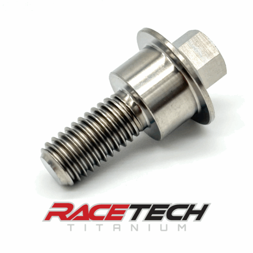 RT61518-1, Titanium M8x1.25x23.75 Hex Head Flange Bolt (12.86x7.5 Shoulder)
