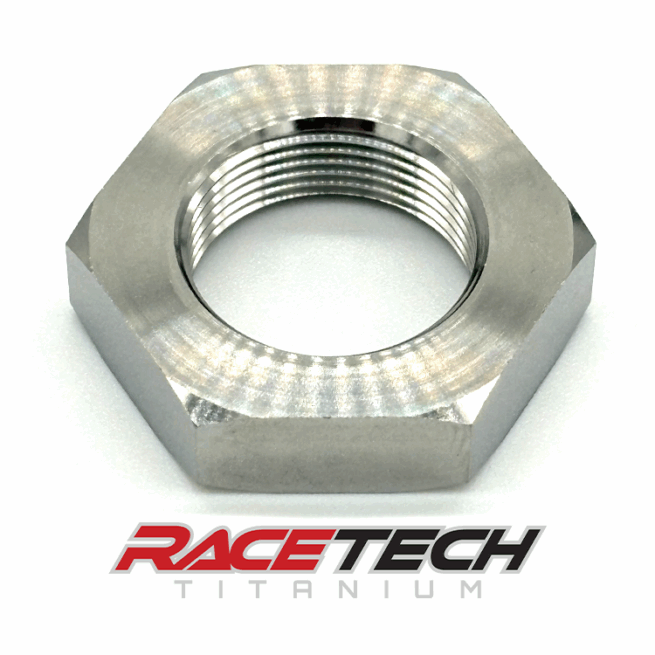 RT61607-N0, Titanium M18x1.0 Hex Jam Nut