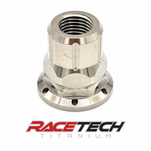 RT80544-N3, Titanium M12x1.25 Hex Flange Lug Nut