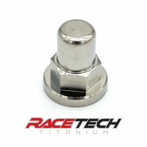 RT65263-N0, Titanium M8x1.25 Hex Flange Acorn (Tall) Nut