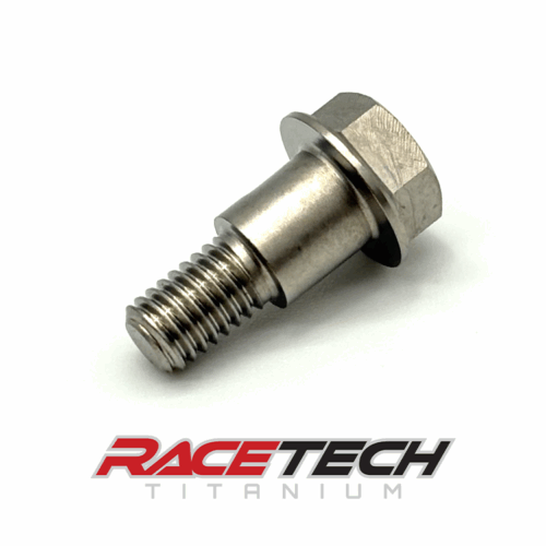 RT61101-0, Titanium M5x0.8x14.1 Hex Head Flange Bolt (6.35x6.35 Shoulder)