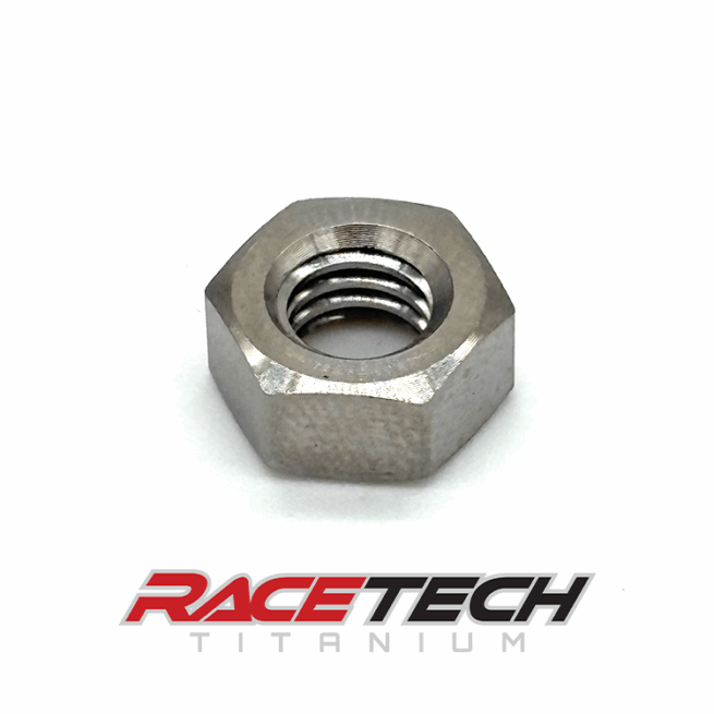 RT64030-N0, Titanium M6x1.0 Hex Flange Nut