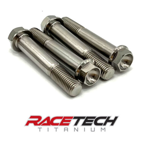 Titanium M10x1.25x55 Hex Flange Bolts, Ducati Brake Caliper Bolts, RT60724-0 (4)