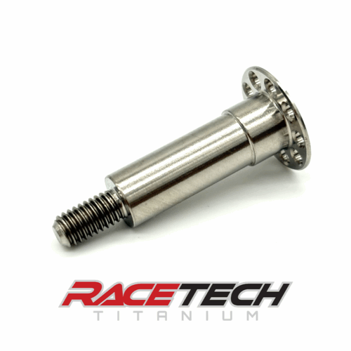 RT60608-3, Titanium M6x1.0x42.5 Dome Head Bolt (10.8x7 Shoulder) Drilled