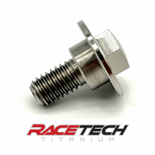 RT60640-0, Titanium M6x1.0x13.25 Hex Head Flange Bolt (9x3.5 Shoulder)