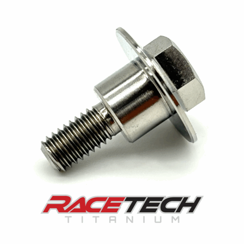 RT60881-4, Titanium M6x1.0x18 Hex Head Flange Bolt (10x7.3 Shoulder)