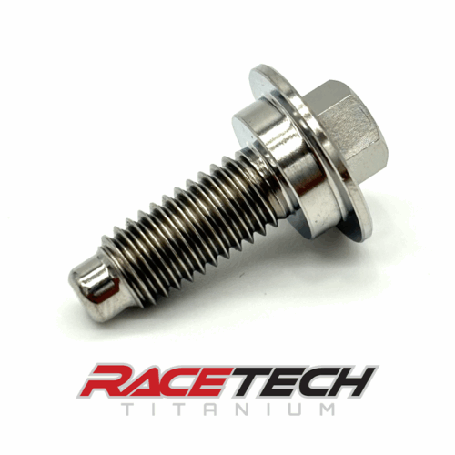 RT60884-3, Titanium M8x1.25x22.85 Hex Head Flange Bolt (13x3.5 Shoulder) Dimpled