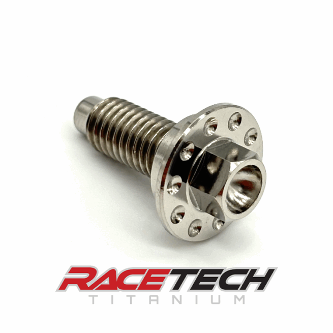 RT60884-3, Titanium M8x1.25x22.85 Hex Head Flange Bolt (13x3.5 Shoulder) Dimpled