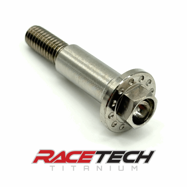 RT60891-0, Titanium M6x1.0x33 Hex Head Flange Bolt (7.8x19 Shoulder) Dimpled