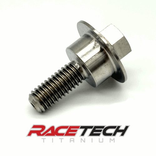 RT61506-1, Titanium M6x1.0x17 Hex Head Flange Bolt (11.6x6.15 Shoulder) Dimpled