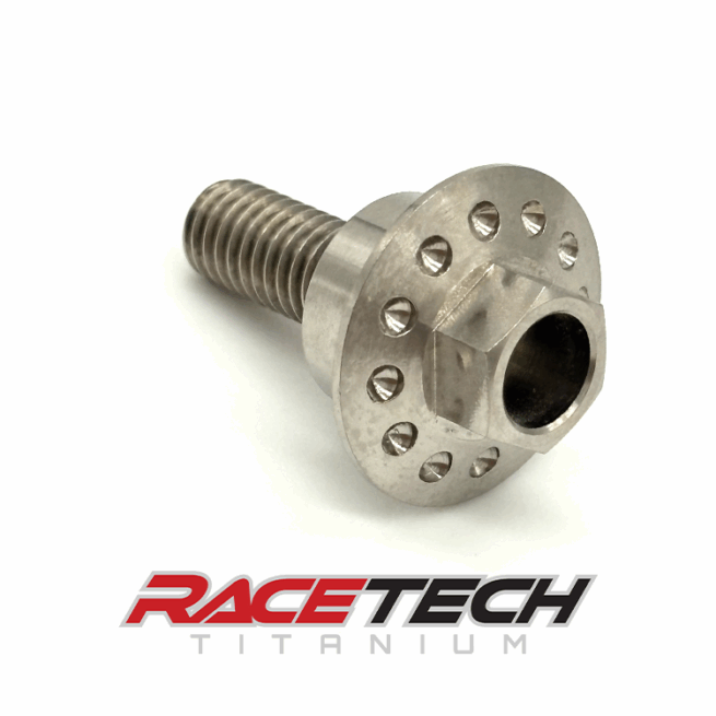 RT61506-1, Titanium M6x1.0x17 Hex Head Flange Bolt (11.6x6.15 Shoulder) Dimpled