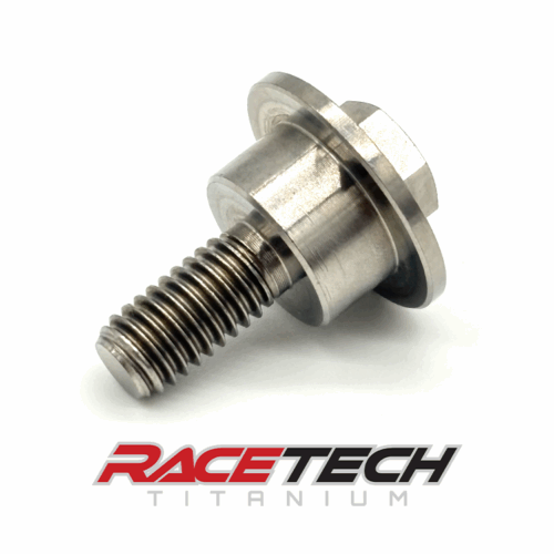 RT61510-0, Titanium M6x1.0x18 Hex Head Flange Bolt (12x6 Shoulder) Dimpled