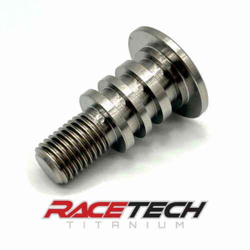 RT62072-0, Titanium M10x1.25x32.5 Flat Head Bolt (14.9x17.5 Shoulder)