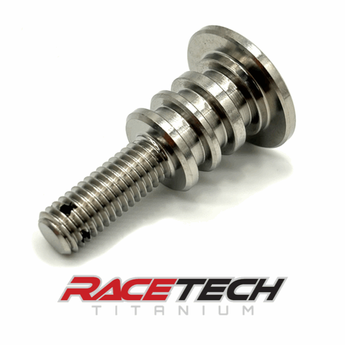 RT62072-55, Titanium M8x1.25x38.75 Flat Head Bolt (15x17.5 Shoulder) Dimpled